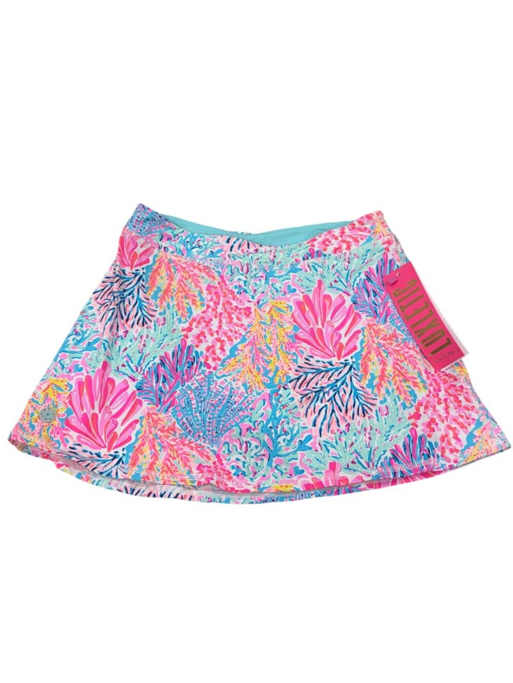 Lilly Pulitzer Mini Aila Skort UPF 50+ Splashdance Print Girls Large NWT